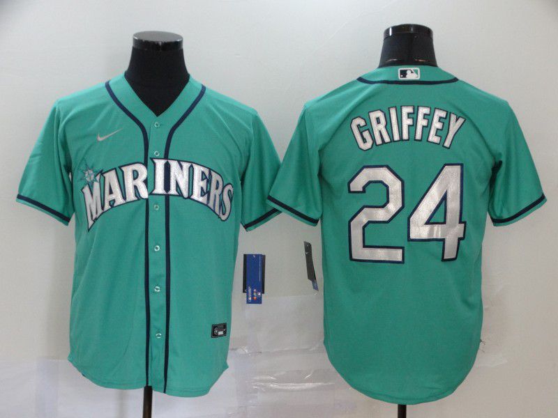 Men Seattle Mariners #24 Griffey Green Game 2021 Nike MLB Jersey->seattle mariners->MLB Jersey